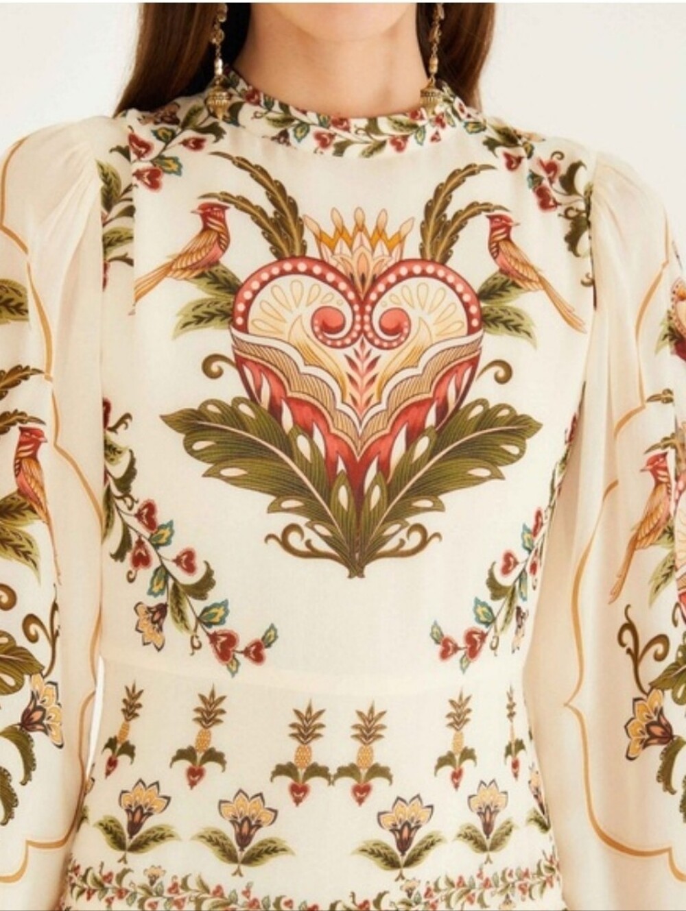 FARM Rio Red, Olive and Cream Botanical Accent